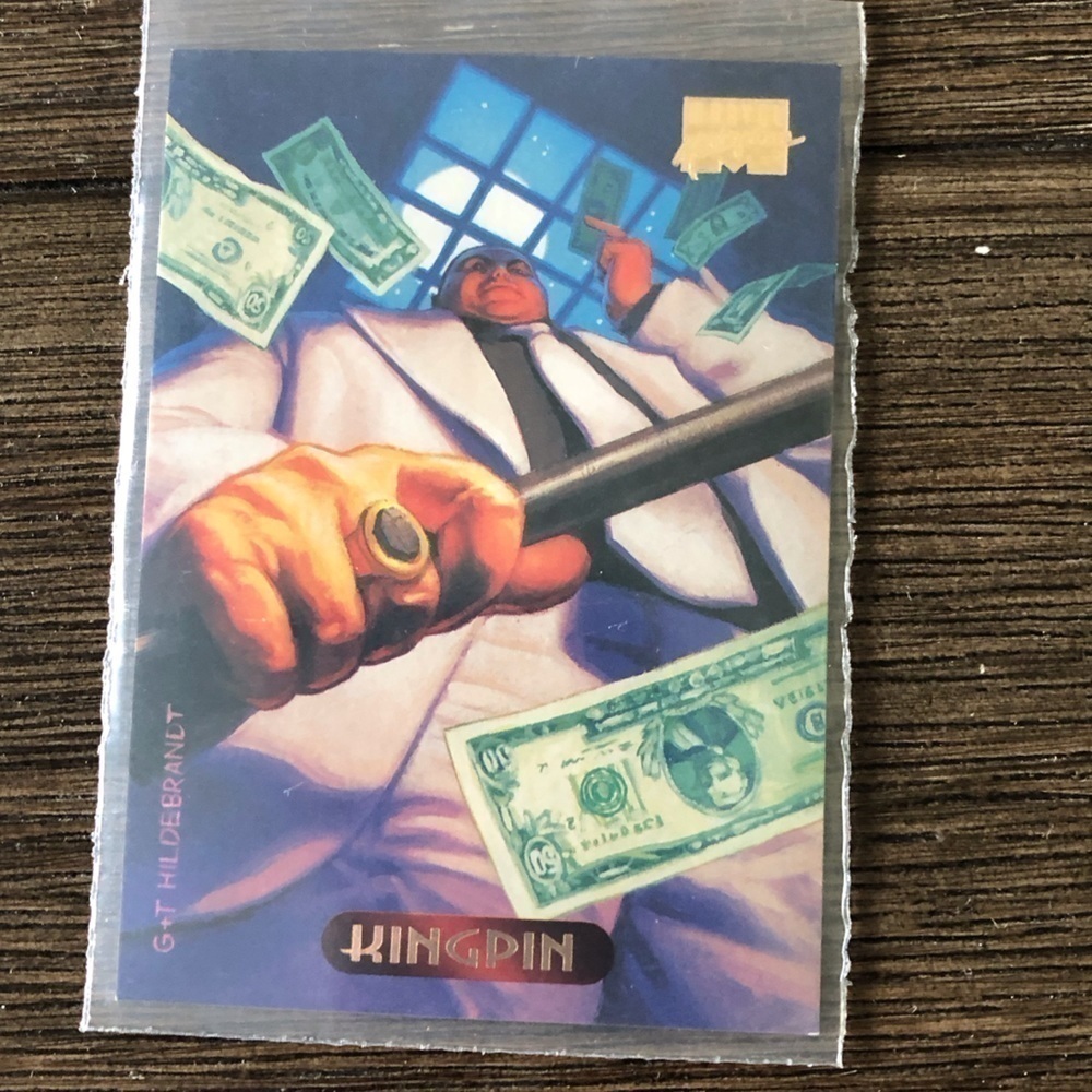 ’94 Marvel Masterpieces trading card: Kingpin #62